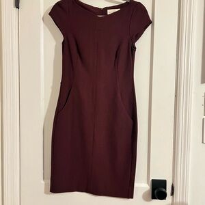 MM Lafleur Rich Burgundy Mini Dress